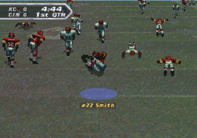 NFL Quarterback Club 97 back cover for Sega Saturn